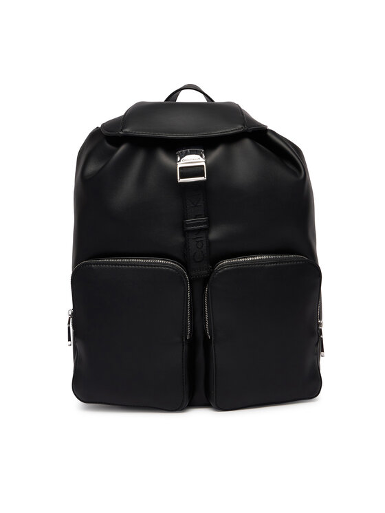 Calvin Klein Calvin Klein Rucksack Webbing Strap Flap LV04F3590G Schwarz