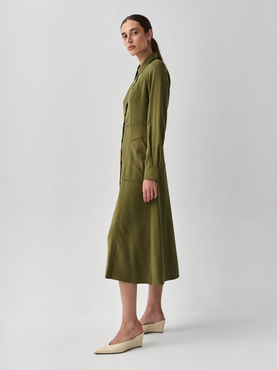 TATUUM TATUUM Sukienka codzienna BOLIA Zielony Flare Fit