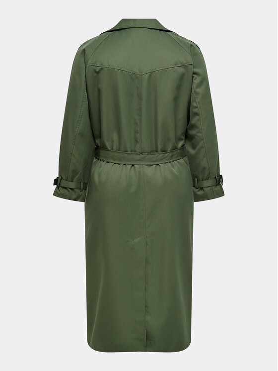 ONLY Carmakoma ONLY Carmakoma Тренч Chloe 15310056 Зелений Regular Fit