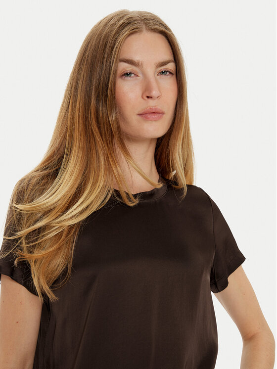ViCOLO ViCOLO T-shirt TS0201 Smeđa Regular Fit