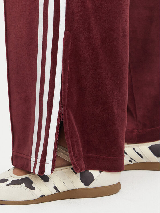 adidas adidas Jogginghose Velour LG4291 Dunkelrot Loose Fit