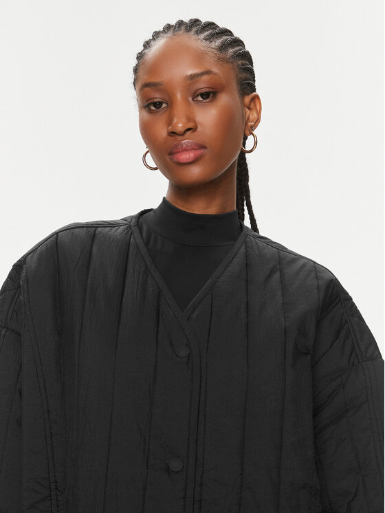 Calvin Klein Calvin Klein Bunda pro přechodné období Vertical K20K206766 Černá Oversize