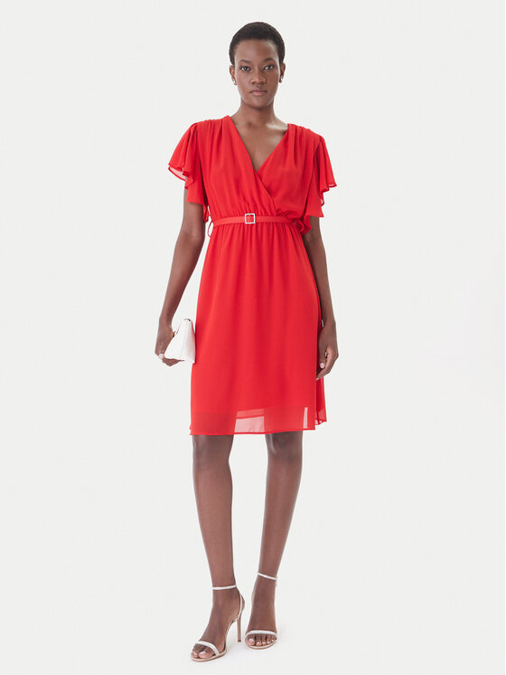 Artigli Artigli Sukienka koktajlowa ACAB004967 Czerwony Regular Fit