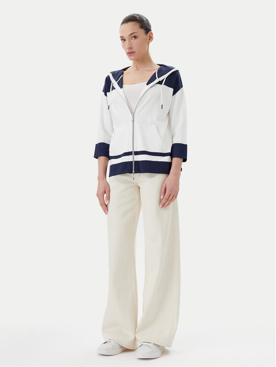 Olsen Olsen Mikina 11004584 Bílá Regular Fit