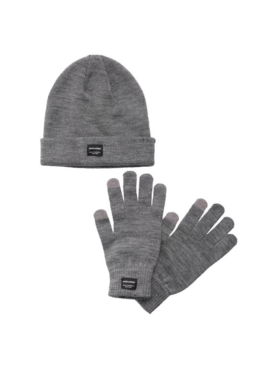 Jack And Jones - Lot Gants Et Bonnet 12168383 Noir