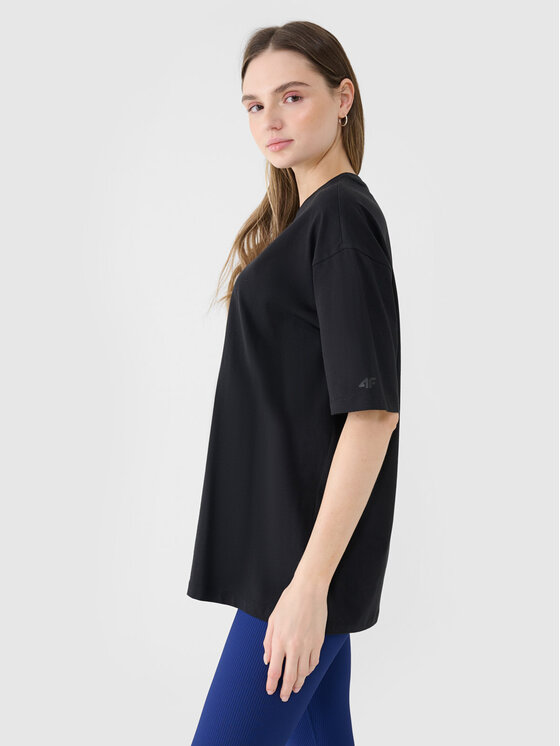 4F 4F T-Shirt SS MIDSHOP TEXTILE Czarny Slim Fit