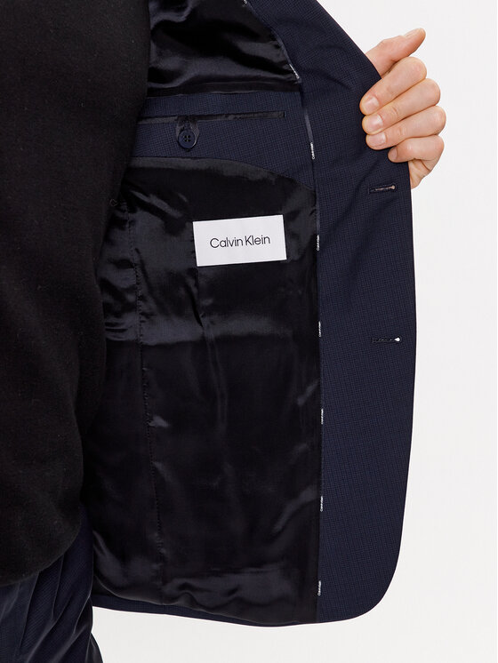 Calvin Klein Calvin Klein Sako K10K111721 Tmavomodrá Slim Fit