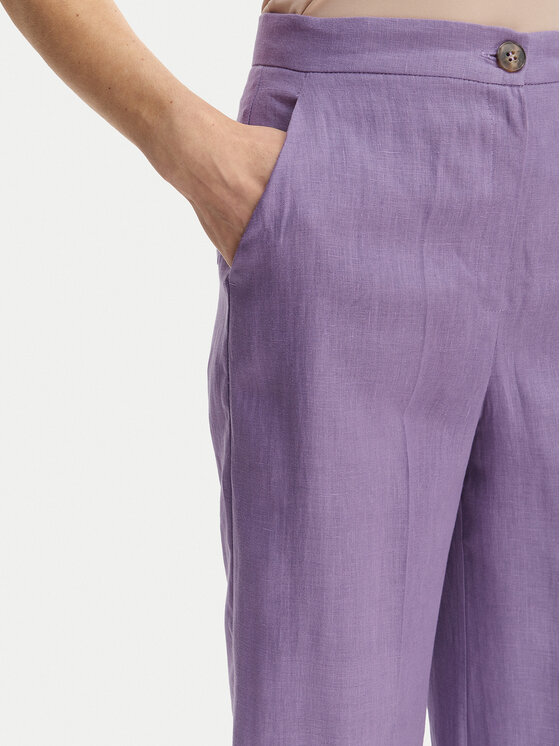 Marella Marella Hlače Clava 2615131182 Ljubičasta Regular Fit