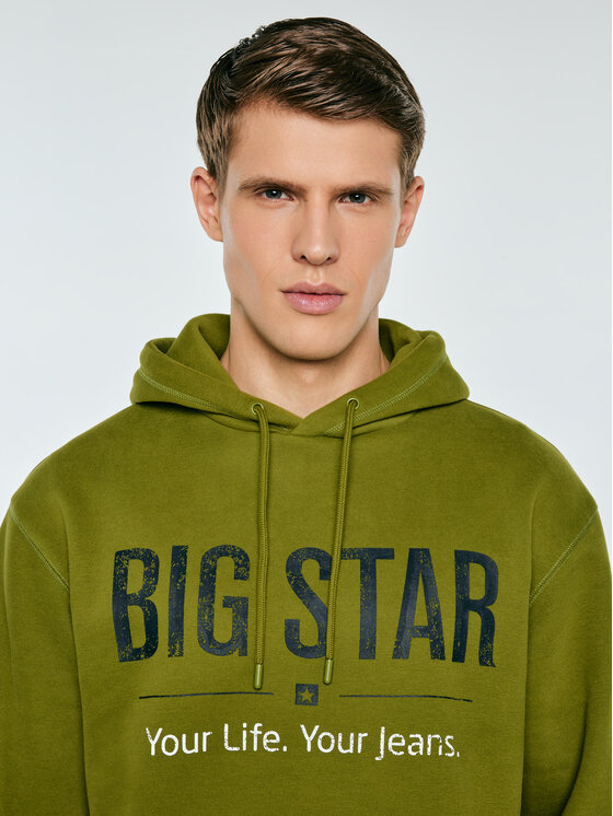 BIG STAR BIG STAR Bluza ASHLYNO Zielony Comfort Fit