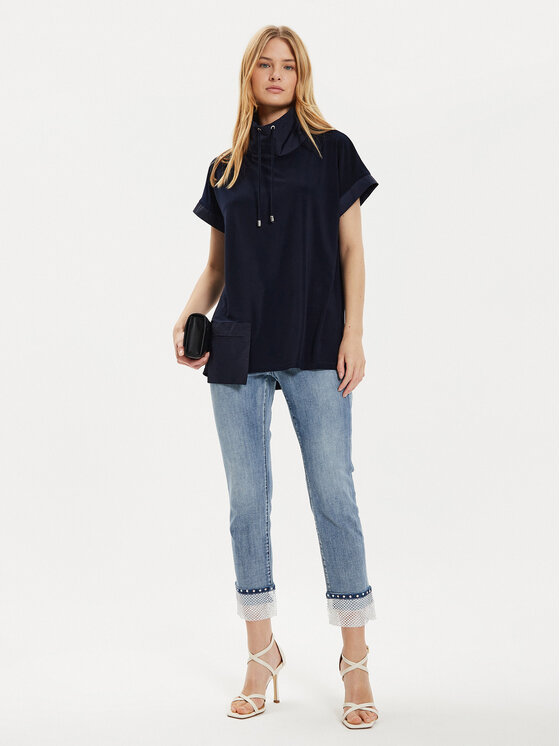 Joseph Ribkoff Joseph Ribkoff Bluzka 241078 Granatowy Regular Fit