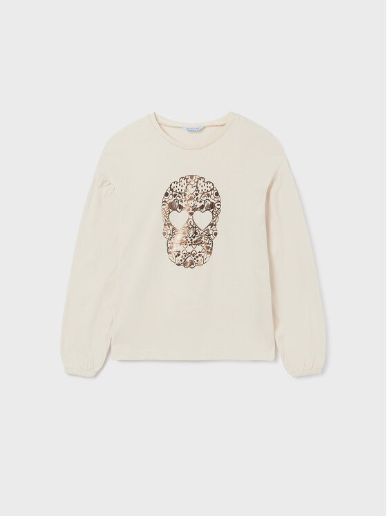 Mayoral Mayoral Bluza 7026 Bež Regular Fit