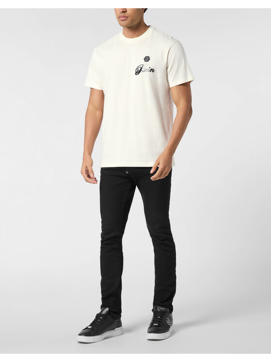 PHILIPP PLEIN PHILIPP PLEIN T-Shirt 26151 Bílá Regular Fit
