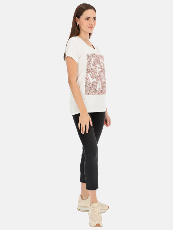 L’AF L’AF T-Shirt Paris Biały Regular Fit