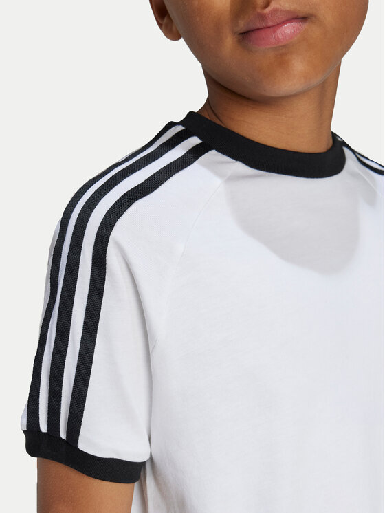 adidas adidas Tričko 3-Stripes JE0515 Biela Regular Fit