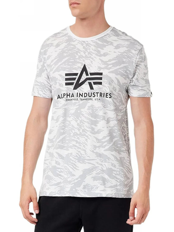 Alpha Industries Alpha Industries T-Shirt AI.100501C-635 Biały Basic Fit
