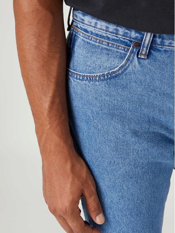 Wrangler Wrangler Jeansy RIVER Niebieski Straight Fit