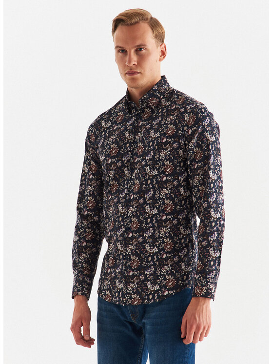 Pako Lorente Pako Lorente Koszula P22WF-1X-001 Granatowy Slim Fit