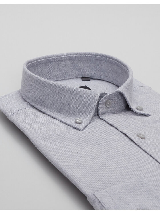 Borgio Borgio Koszula oleggio Szary Slim Fit