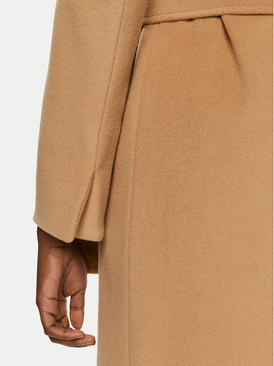 MAX&Co. MAX&Co. Wollmantel Longrun 2428016034200 Beige Regular Fit