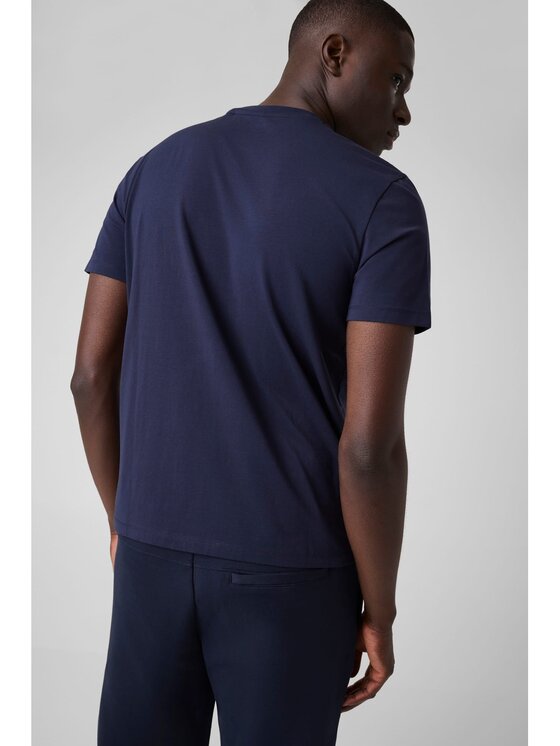 Guess Guess T-Shirt 183446 Modrá Classic Fit