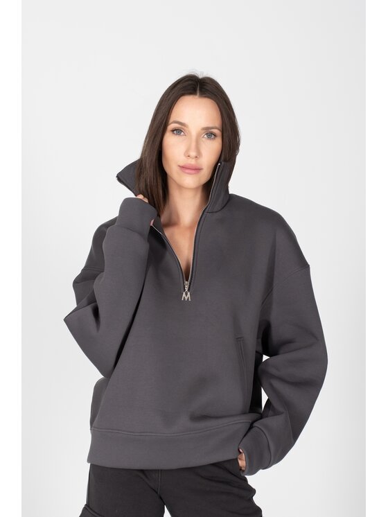 MANDRAGORA MANDRAGORA Felpa Giraffe Grigio Oversize