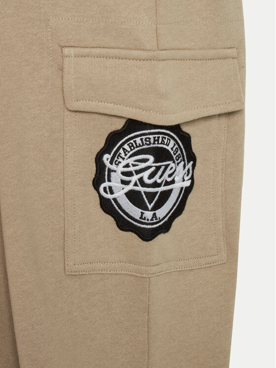 Guess Guess Pantaloni da tuta L4YQ12 KA6R4 Beige Regular Fit