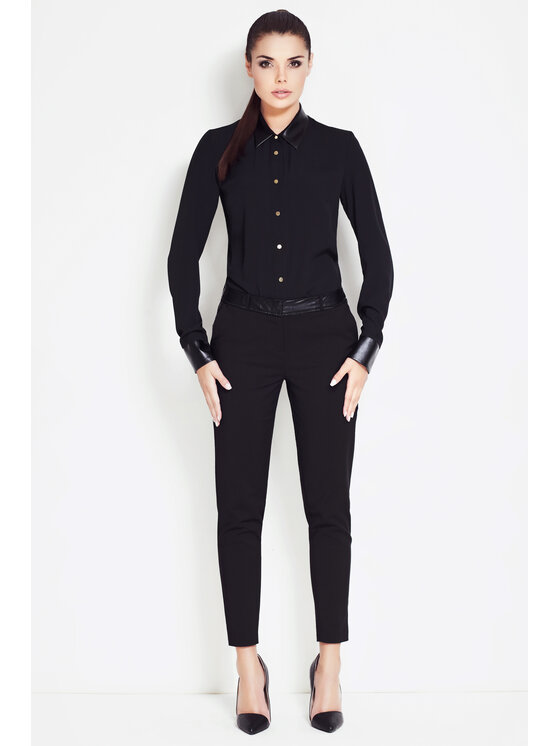 Awama Awama Košile A050 Černá Basic Fit