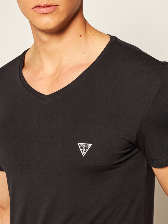 Guess Guess T-Shirt U97M01 JR003 Schwarz Slim Fit