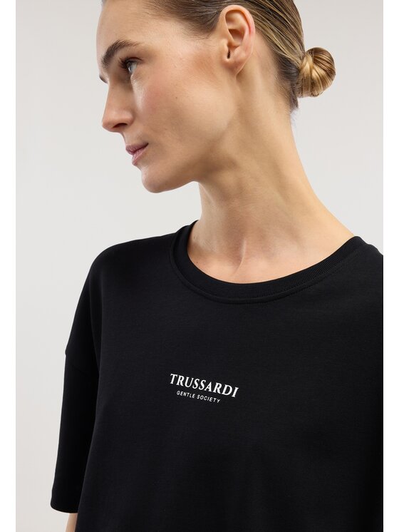 Trussardi Trussardi T-Shirt G0396000268N033 Czarny Regular Fit