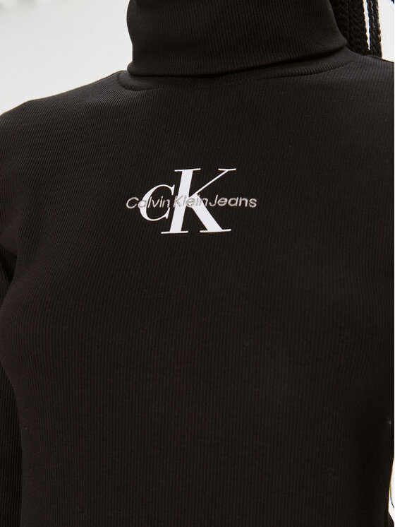 Calvin Klein Jeans Calvin Klein Jeans Rolák Monologo J20J222024 Čierna Regular Fit
