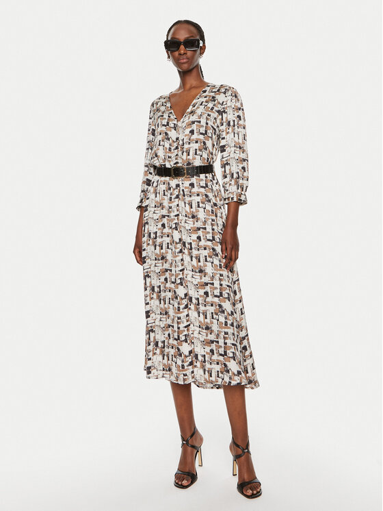 Liu Jo Liu Jo Kasdieninė suknelė WF4404 T2735 Smėlio Regular Fit