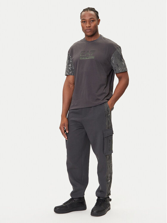EA7 Emporio Armani EA7 Emporio Armani Тишърт 7M001130 AF16548 U8117 Сив Regular Fit