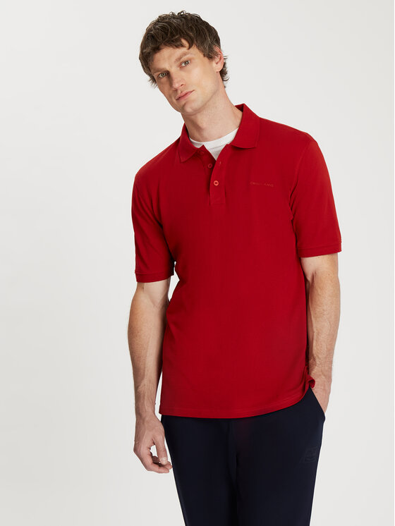 Cross Jeans Cross Jeans Polo 16087-007 Czerwony Regular Fit