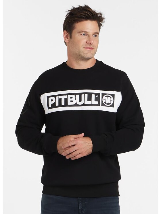 PITBULL PITBULL Bluza Sherwood Czarny Regular Fit