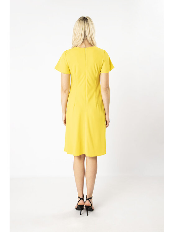 QUIOSQUE QUIOSQUE Sukienka codzienna YELLOW SIMPLE TEST Żółty Regular Fit