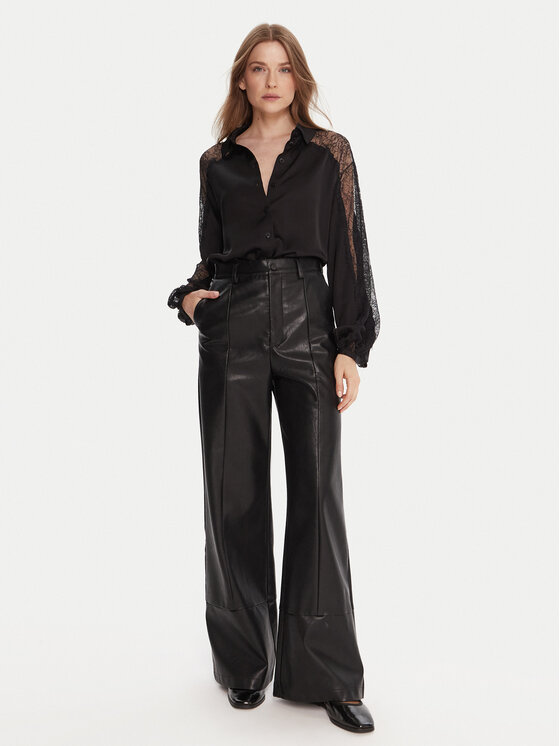 TWINSET TWINSET Koszula 252LL2TBB Czarny Regular Fit