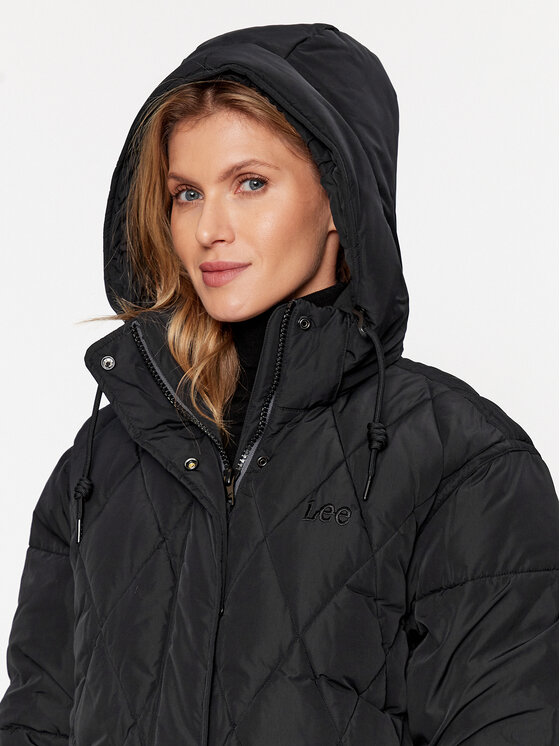 Lee Lee Télikabát 112341597 Fekete Relaxed Fit