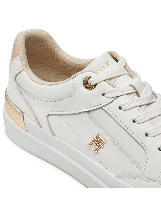 Tommy Hilfiger Tommy Hilfiger Снікерcи Lux Hardware Court Sneaker FW0FW07997 Écru