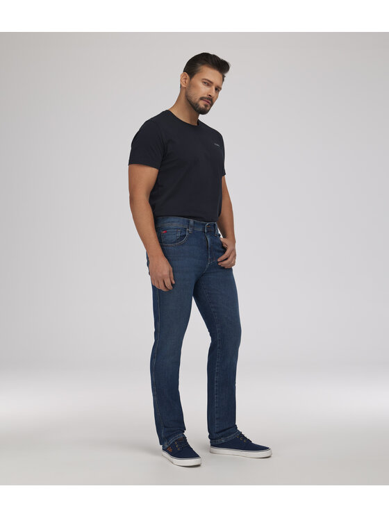 Lee Cooper Lee Cooper Jeansy JEANS M LC7504 7820 BRUSHED Niebieski Tapered Fit