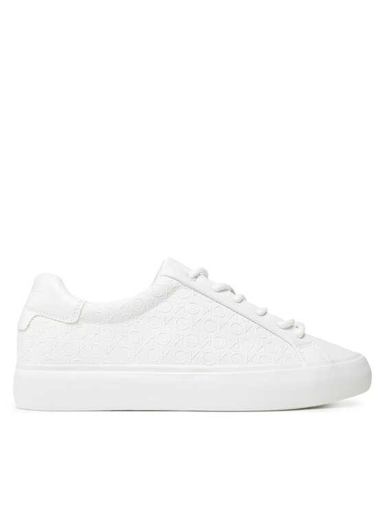 Sneakers Calvin Klein Vulc Lace Up Mono Pu HW0HW02573 Alb