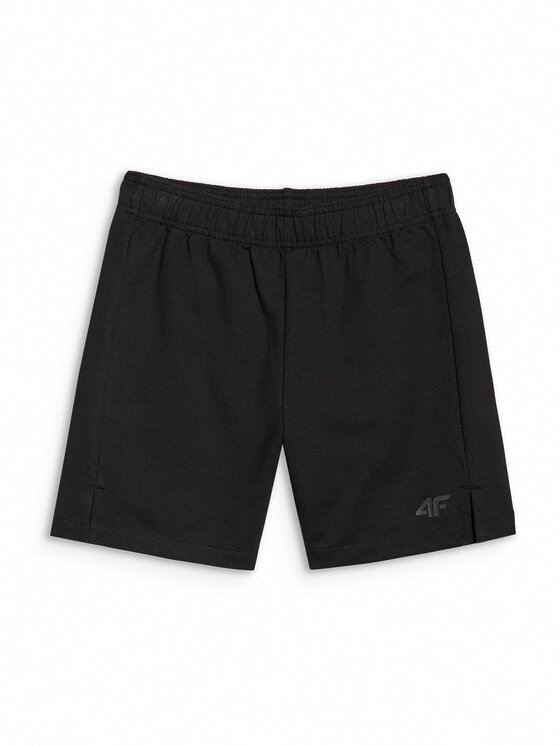 4F 4F Komplet bluzka i szorty sportowe GOOD ENERGY FLOW Czarny Regular Fit