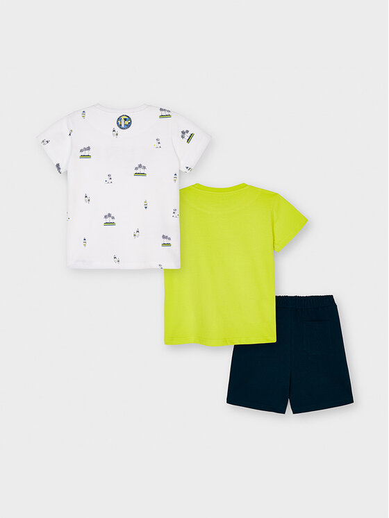 Completo 2 T-shirt e pantaloncini 3641 Multicolore...