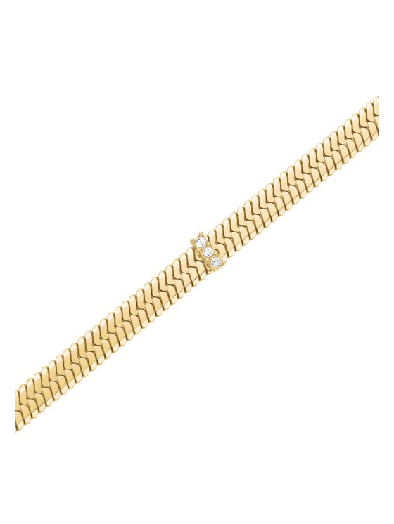 Rosefield Rosefield Bransoletka Snake Evolution Collection Złoty