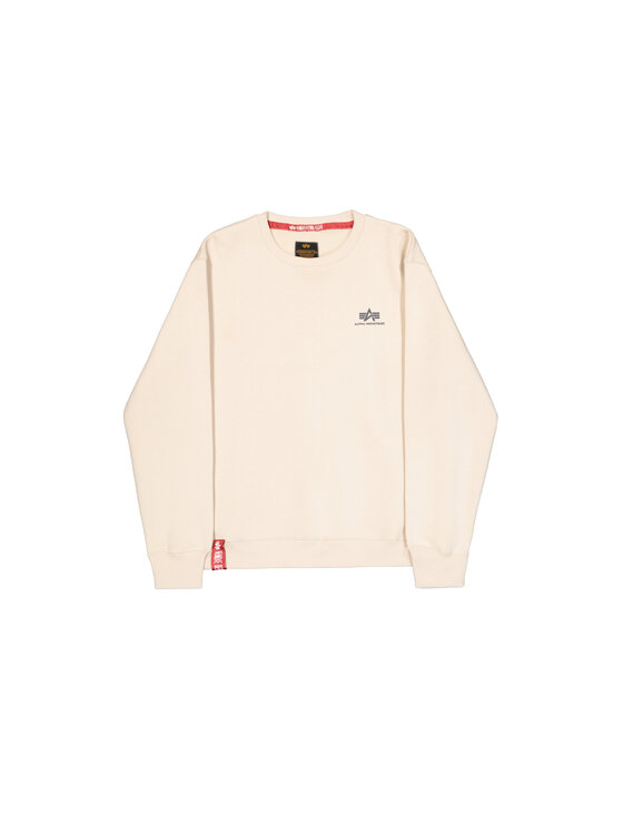 Alpha Industries Alpha Industries Bluza Basic Small Logo Sweatshirt Beżowy Regular Fit