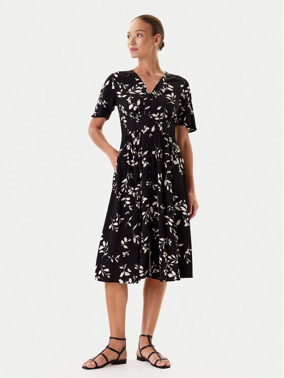 Tatuum Tatuum Rochie de zi Naela 1 T2504.212 Negru Regular Fit