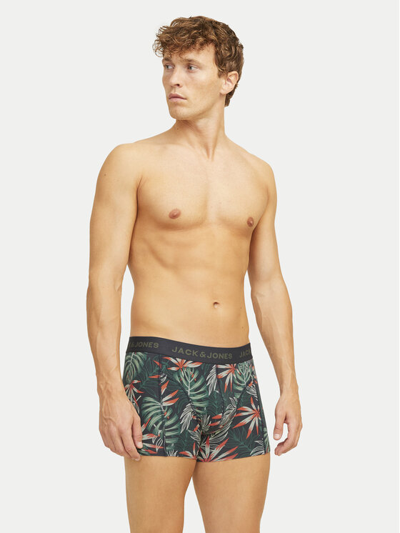 Jack&Jones Jack&Jones Комплект 3 чифта боксерки Loui 12267052 Зелен