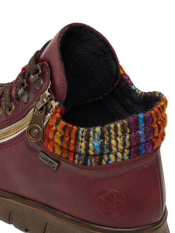 Rieker Rieker Schnürschuhe N1305-35 Dunkelrot