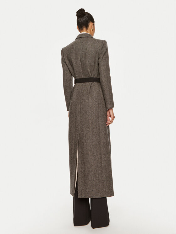 Elisabetta Franchi Elisabetta Franchi Зимно палто CP-00-246E2-V1000 Сив Regular Fit