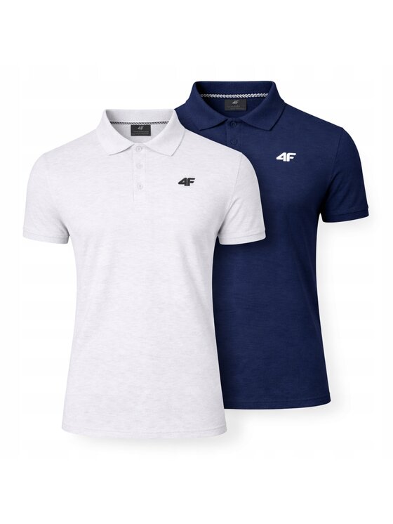 4F 4F Polo Z-0771-2-F Biały Regular Fit