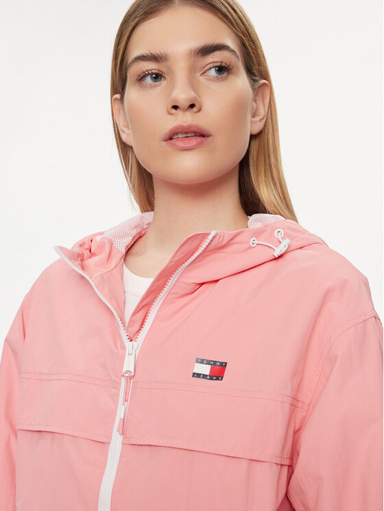 Tommy Jeans Tommy Jeans Větrovka Chicago DW0DW17747 Růžová Regular Fit